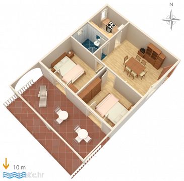 Apartment A-4063-e - Apartments Stara Novalja (Pag) - 4063