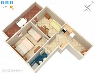 Apartment A-4086-c - Apartments Kustići (Pag) - 4086