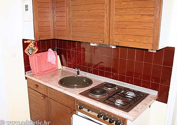 Kitchen Novalja, Kitchen u smještaju tipa apartment.