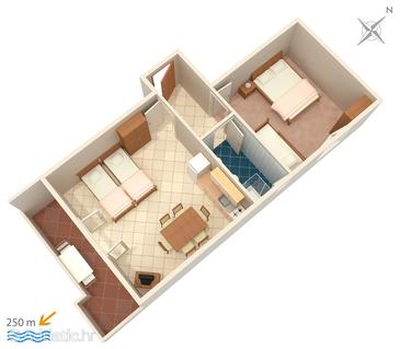 Apartment A-4113-c - Apartments Mandre (Pag) - 4113