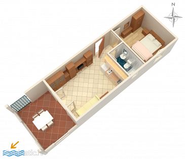Apartment A-4124-c - Apartments Novalja (Pag) - 4124