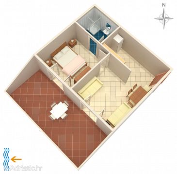 Apartment A-4127-a - Apartments Metajna (Pag) - 4127