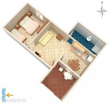 Apartment A-4127-b - Apartments Metajna (Pag) - 4127