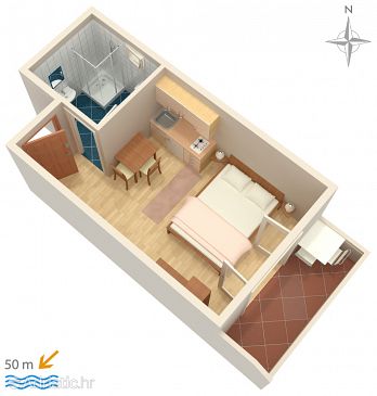 Studio flat AS-4149-c - Apartments Pag (Pag) - 4149