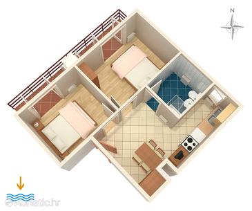 Apartment A-4164-a - Apartments Vodice (Vodice) - 4164