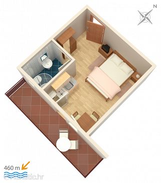Studio flat AS-4172-h - Apartments Vodice (Vodice) - 4172
