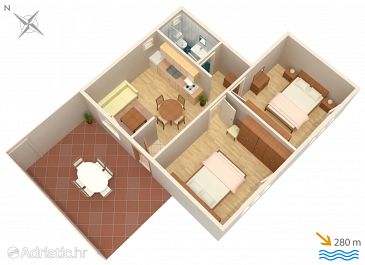 Apartment A-4181-a - Apartments Vodice (Vodice) - 4181