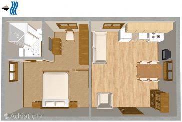 Apartment A-437-c - Apartments Veli Rat (Dugi otok) - 437