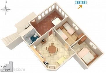 Plan Gradina, Plan u smještaju tipa house.