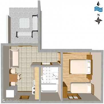 Apartment A-460-d - Apartments Slatine (Čiovo) - 460