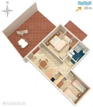 Apartment A-4608-d - Apartments Jelsa (Hvar) - 4608