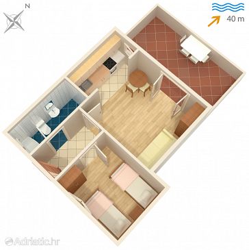 Apartment A-4621-b - Apartments Jelsa (Hvar) - 4621