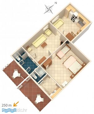 Apartmán A-4632-e - Ubytování Duće (Omiš) - 4632