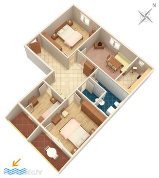 Apartment A-466-c - Apartments Brodarica (Šibenik) - 466