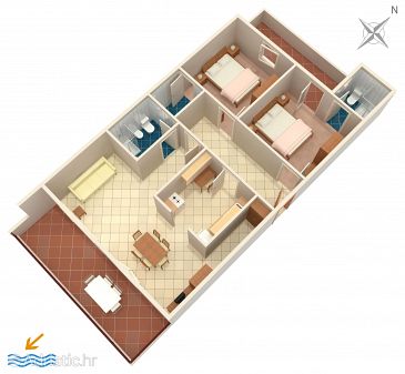 Apartment A-4759-a - Apartments Baška Voda (Makarska) - 4759