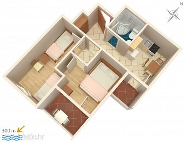 Apartment A-4820-b - Apartments Lokva Rogoznica (Omiš) - 4820