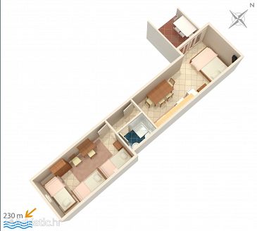 Apartment A-4890-b - Apartments Drvenik Gornja vala (Makarska) - 4890