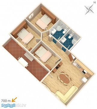 Apartment A-4891-a - Apartments Igrane (Makarska) - 4891
