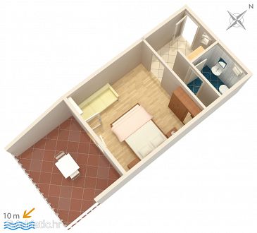 Studio flat AS-4948-a - Apartments Saplunara (Mljet) - 4948