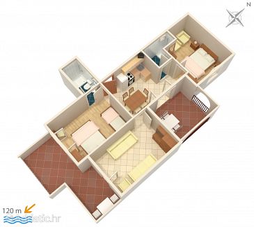 Apartment A-5050-a - Apartments Suha Punta (Rab) - 5050