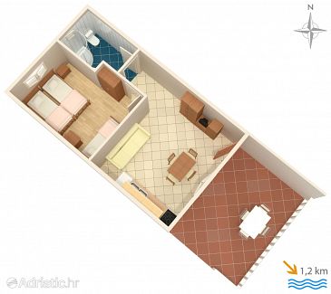 Apartment A-5108-a - Apartments Jezera (Murter) - 5108