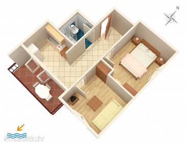 Apartment A-5123-a - Apartments Jezera (Murter) - 5123