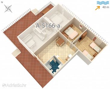Apartment A-5166-b - Apartments Rogač (Šolta) - 5166