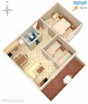 Apartment A-5168-c - Apartments Nečujam (Šolta) - 5168