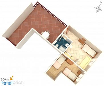 Apartment A-517-a - Apartments and Rooms Podaca (Makarska) - 517
