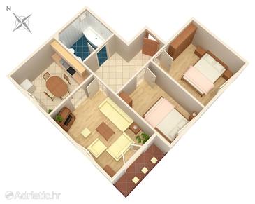 Plan Smoljanac, Plan u smještaju tipa apartment, WIFI.