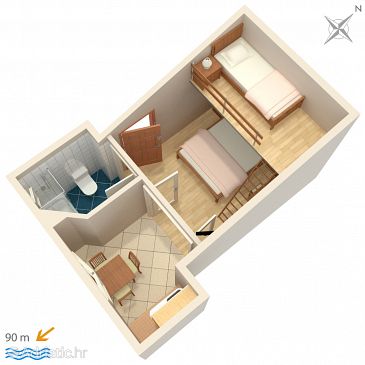 Studio flat AS-5266-a - Apartments Igrane (Makarska) - 5266