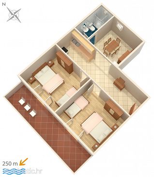 Apartment A-527-a - Apartments Metajna (Pag) - 527