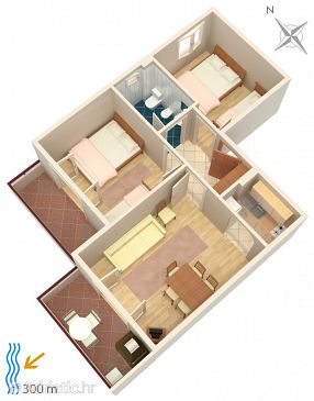 Apartment A-5312-d - Apartments Njivice (Krk) - 5312