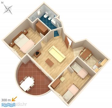Apartment A-5344-c - Apartments Punat (Krk) - 5344