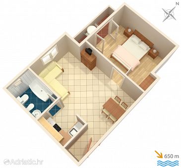 Apartment A-5354-a - Apartments Baška (Krk) - 5354