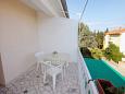 Terrace Krk, Terrace u smještaju tipa room, s pogledom na more i WIFI.