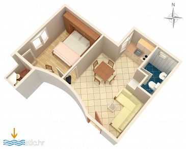 Apartment A-5409-e - Apartments Baška (Krk) - 5409