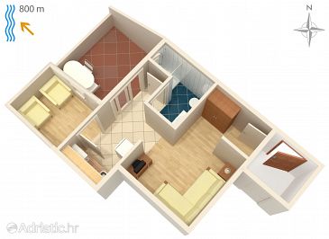 Apartment A-5458-b - Apartments and Rooms Njivice (Krk) - 5458