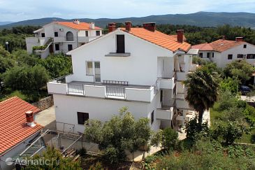 Property - Apartments and Rooms 5509 Property Krk (Krk) - Accommodation 5509 - Apartments and Rooms with pebble beach.