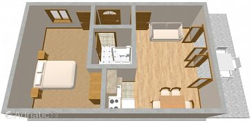 Apartment A-552-c - Apartments Vrboska (Hvar) - 552