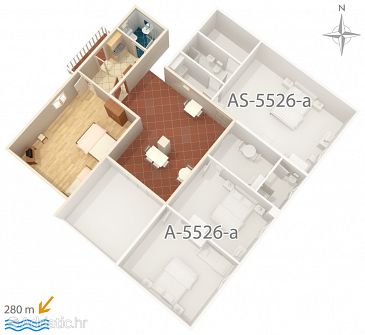 Apartment A-5526-b - Apartments Novi Vinodolski (Novi Vinodolski) - 5526