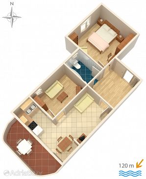 Apartment A-5558-a - Apartments Novi Vinodolski (Novi Vinodolski) - 5558