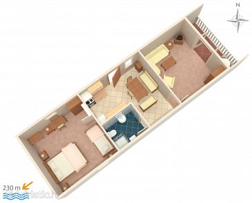 Apartment A-5582-a - Apartments Novi Vinodolski (Novi Vinodolski) - 5582