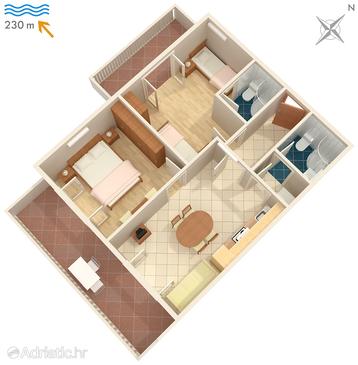 Apartment A-570-h - Apartments Žrnovska Banja (Korčula) - 570