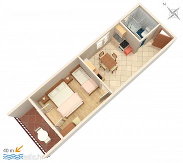 Apartment A-574-c - Apartments Brna (Korčula) - 574