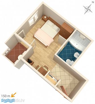 Studio flat AS-5973-c - Apartments Duće (Omiš) - 5973