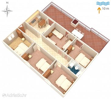 House K-617 - Vacation Rentals Prožurska Luka (Mljet) - 617
