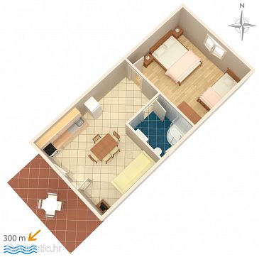 Apartment A-6196-a - Apartments Sukošan (Zadar) - 6196