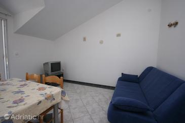 Living room Pirovac, Living room u smještaju tipa apartment, dopusteni kucni ljubimci i WIFI.