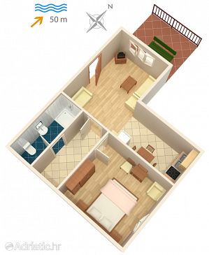 Apartment A-627-d - Apartments Prigradica (Korčula) - 627